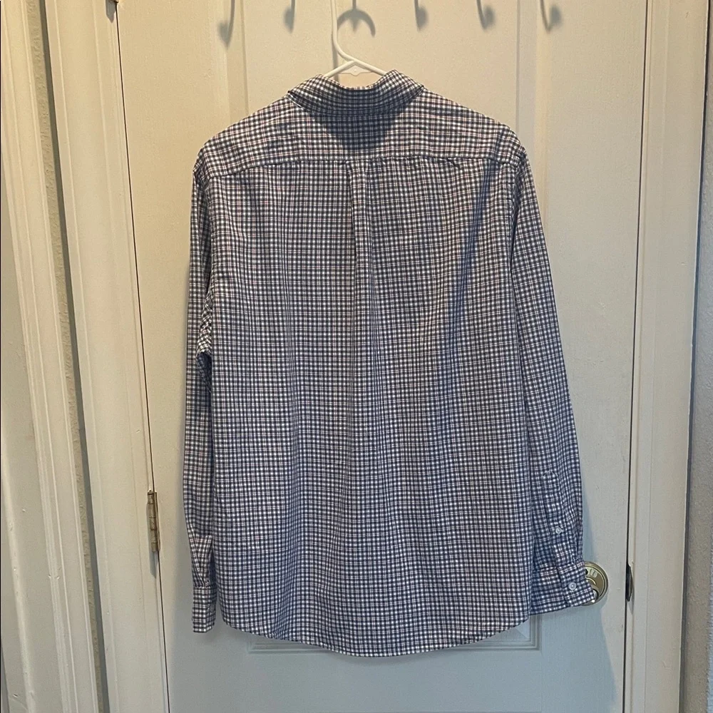 Vineyard Vines Navy and White Checkered Shirt